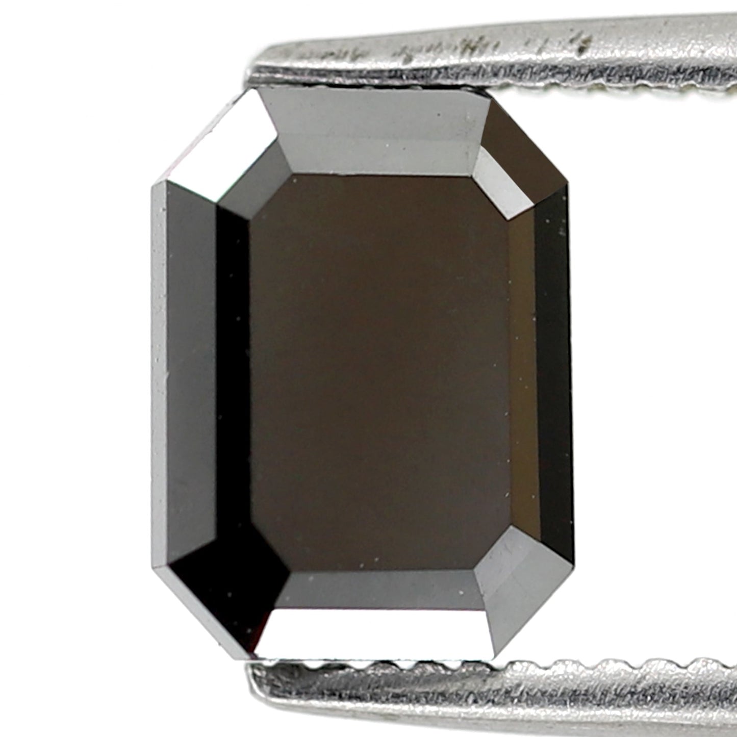 1.65 Carat Emerald Cut Ethically Sourced Black Natural Diamond For Design Solitaire Engagement Ring - Blackdiamond