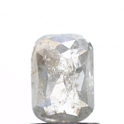 0.84 Carat 6.9 MM Natural Gray Emerald Loose Salt and Pepper Diamond - Blackdiamond