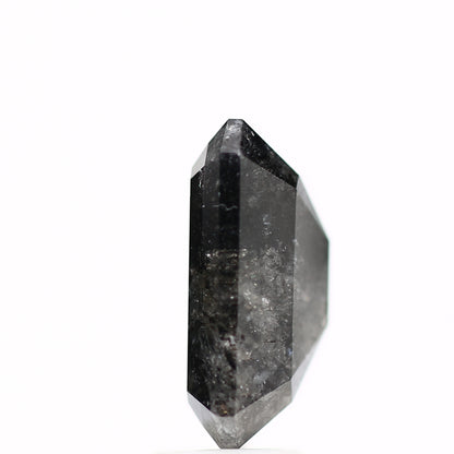 4.78 Carat 12.26 MM Natural Loose Black Emerald Salt and Pepper Diamond - Blackdiamond