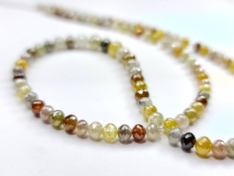 faceted diamond beads