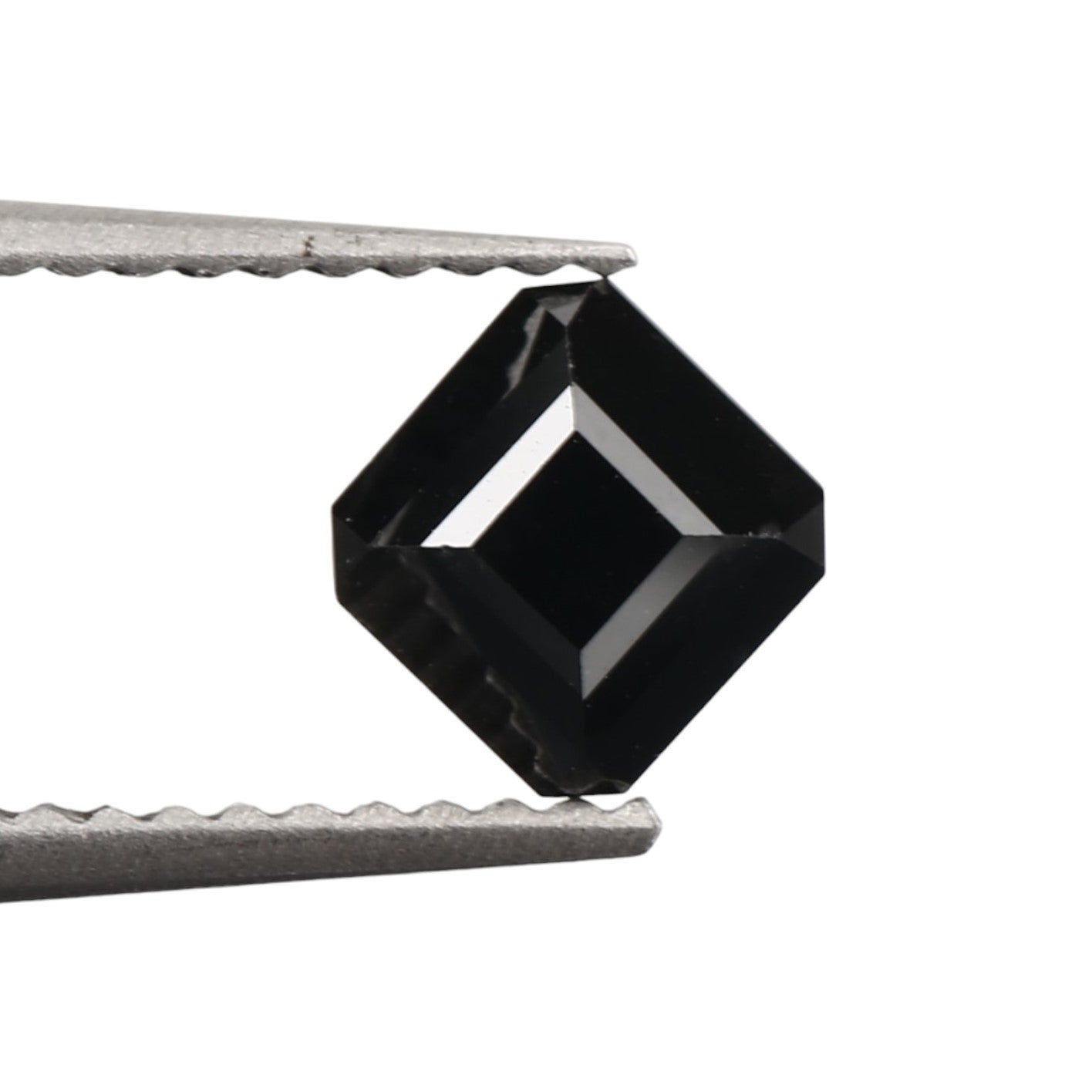 0.64 Carat 5 X 5 X 2.5 MM Asscher Cut Fancy Black Natural Loose Diamond - Blackdiamond