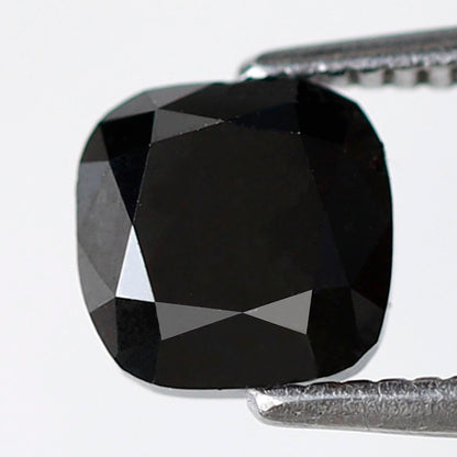 1.45 Carat Cushion Shape AAA Quality Diamonds 5 MM Loose Natural Black Diamond - Blackdiamond