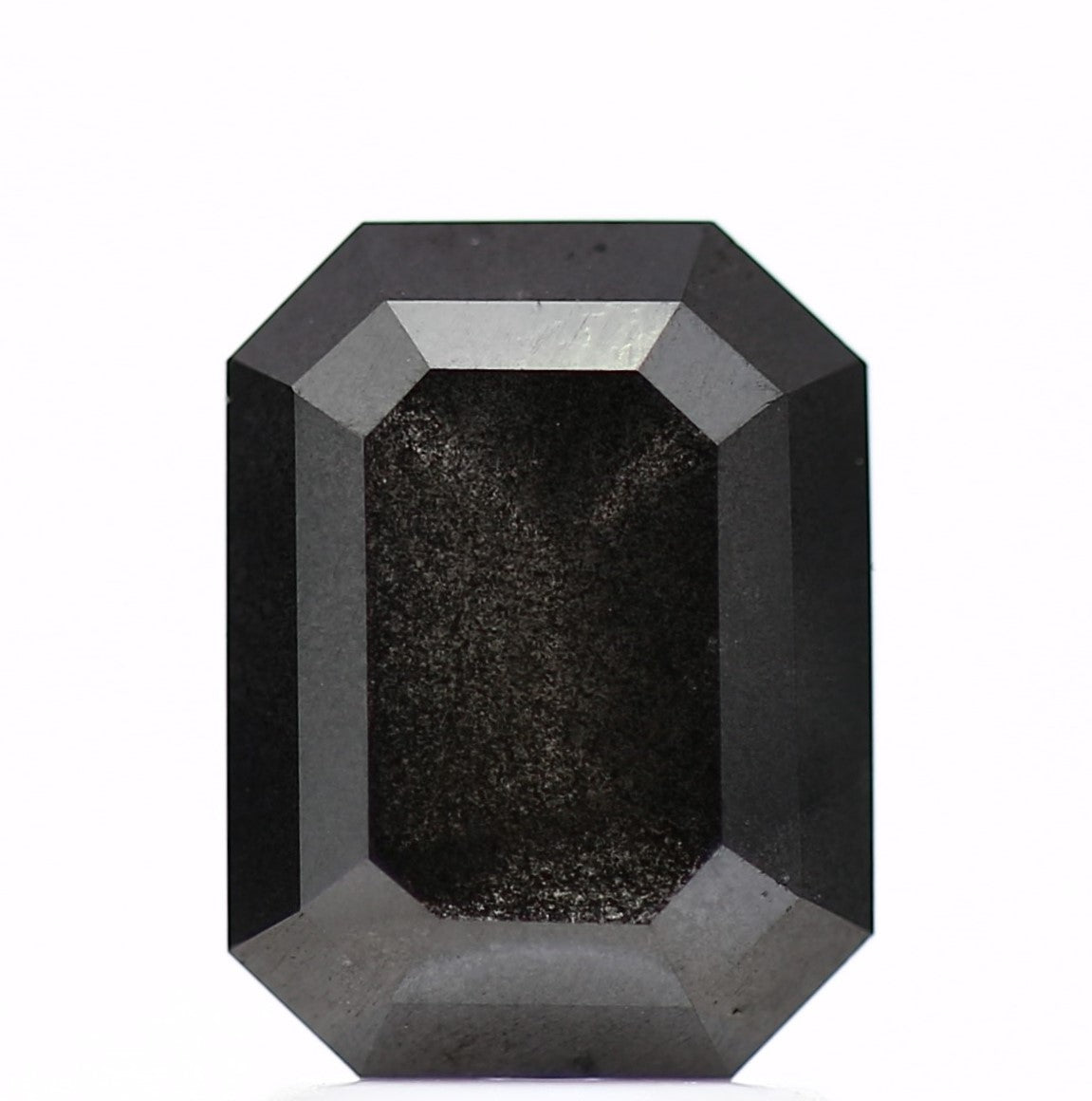 2.35 Carat Natural Emerald Fancy Black Salt and Pepper Diamond 8.56 MM - Blackdiamond