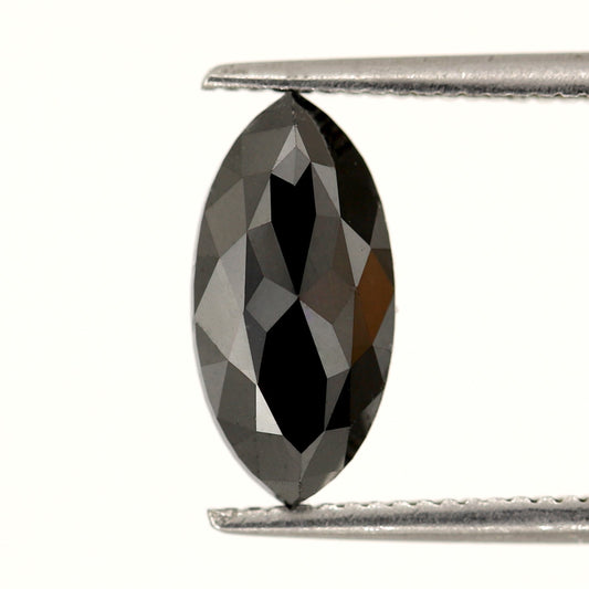 2 Carat Black Loose Diamond Marquise Cut For Engagement Ring