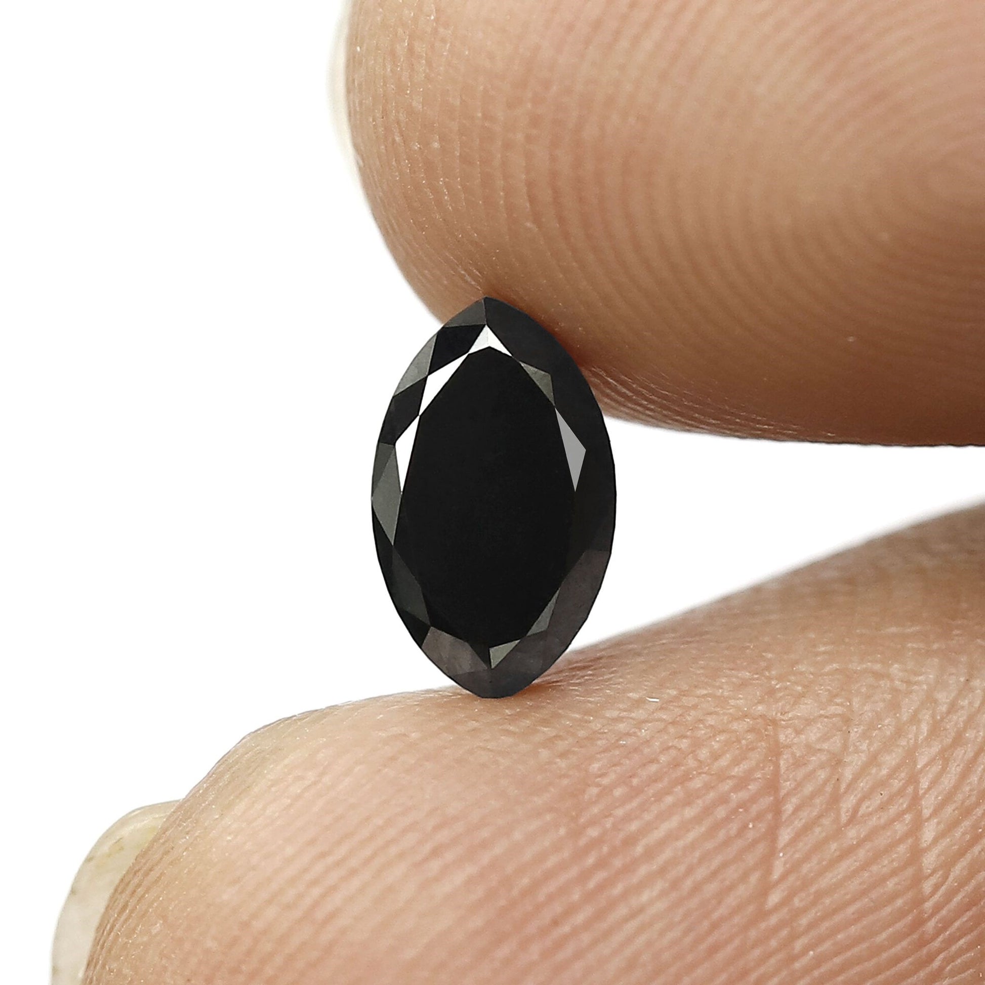 1.14 Carat Marquise Cut Black Loose Diamond 8 MM AAA Quality Black Color Diamond For Ring - Blackdiamond