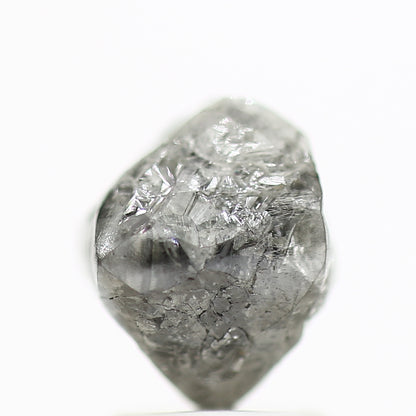 2.90 Carat Rough Diamonds Octahedron Raw Gray Diamonds 7 MM - Blackdiamond