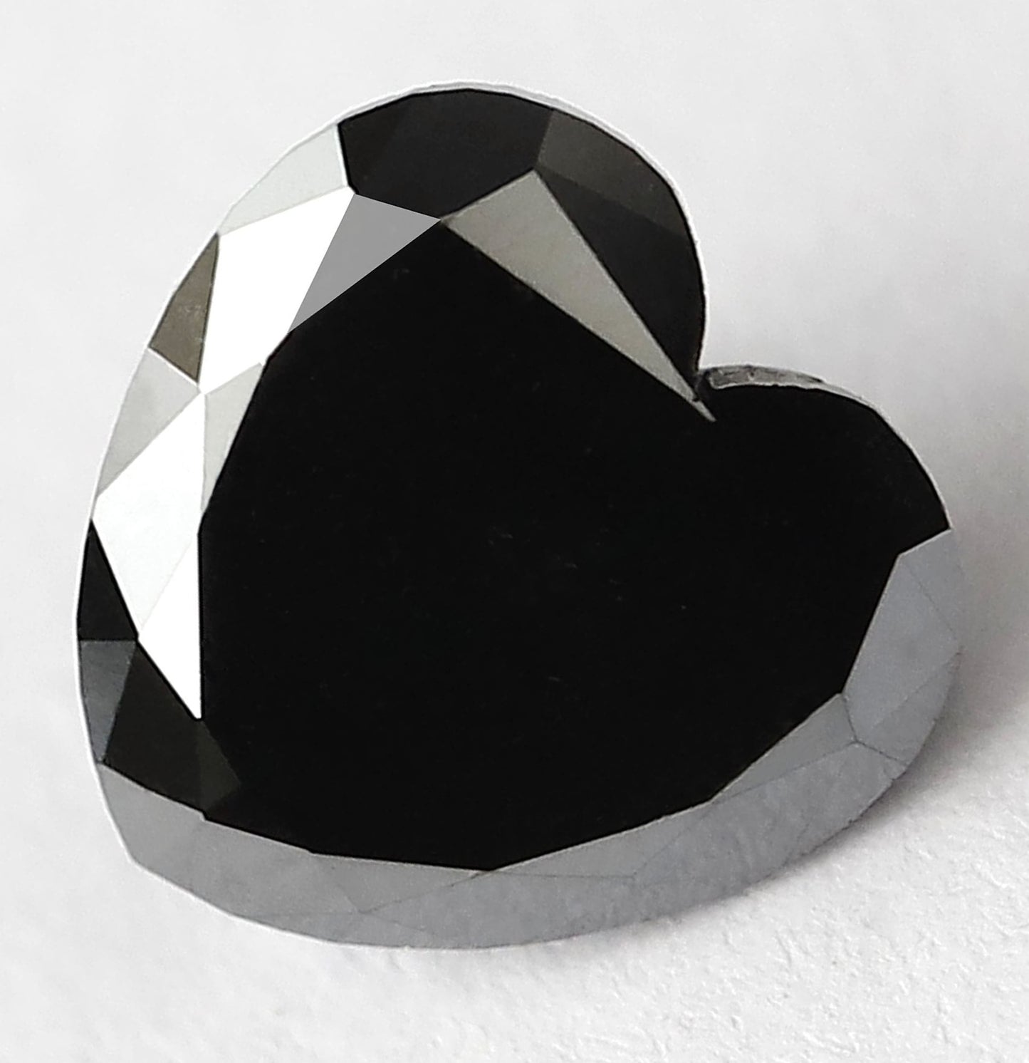 1.19 Carat 7 MM Loose Heart Shape Brilliant Cut Diamond AAA Quality Fancy Black Diamond Gift For Her - Blackdiamond