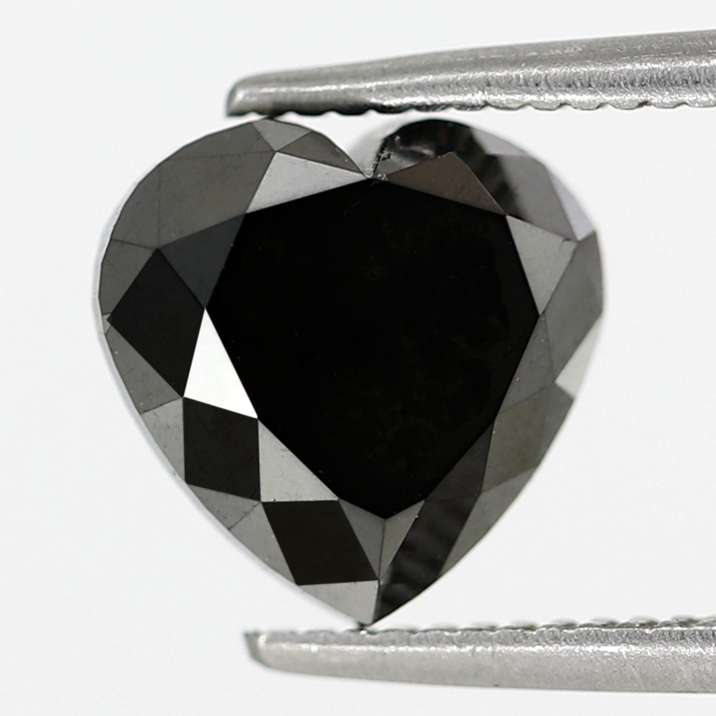 2.64 Carat Heart Shape Rose Cut 8 MM Enhanced Loose Natural Faceted Diamond Ideal For Making Body Piercing Jewelry - Blackdiamond