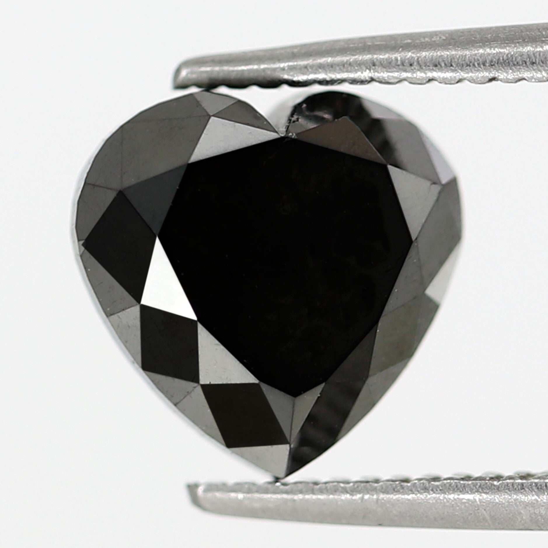 2.64 Carat Heart Shape Rose Cut 8 MM Enhanced Loose Natural Faceted Diamond Ideal For Making Body Piercing Jewelry - Blackdiamond