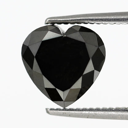 2.64 Carat Heart Shape Rose Cut 8 MM Enhanced Loose Natural Faceted Diamond Ideal For Making Body Piercing Jewelry - Blackdiamond