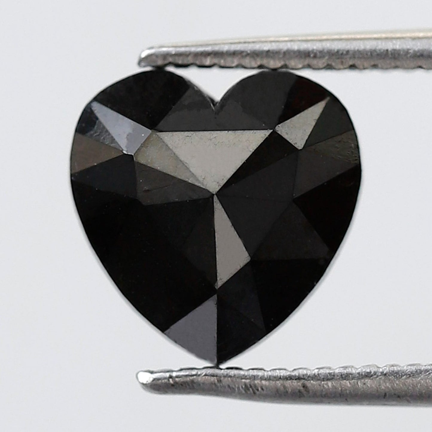 2.29 Carat Heart Shape AAA Quality Black Diamond 8 MM Black Color Natural Loose Diamond For Engagement Ring 14k - Blackdiamond