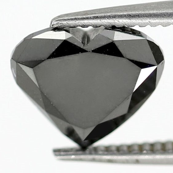 1.89 Carat Heart Shape Black Loose Natural AAA Quality Diamond For Conflict Free Engagement ring - Blackdiamond