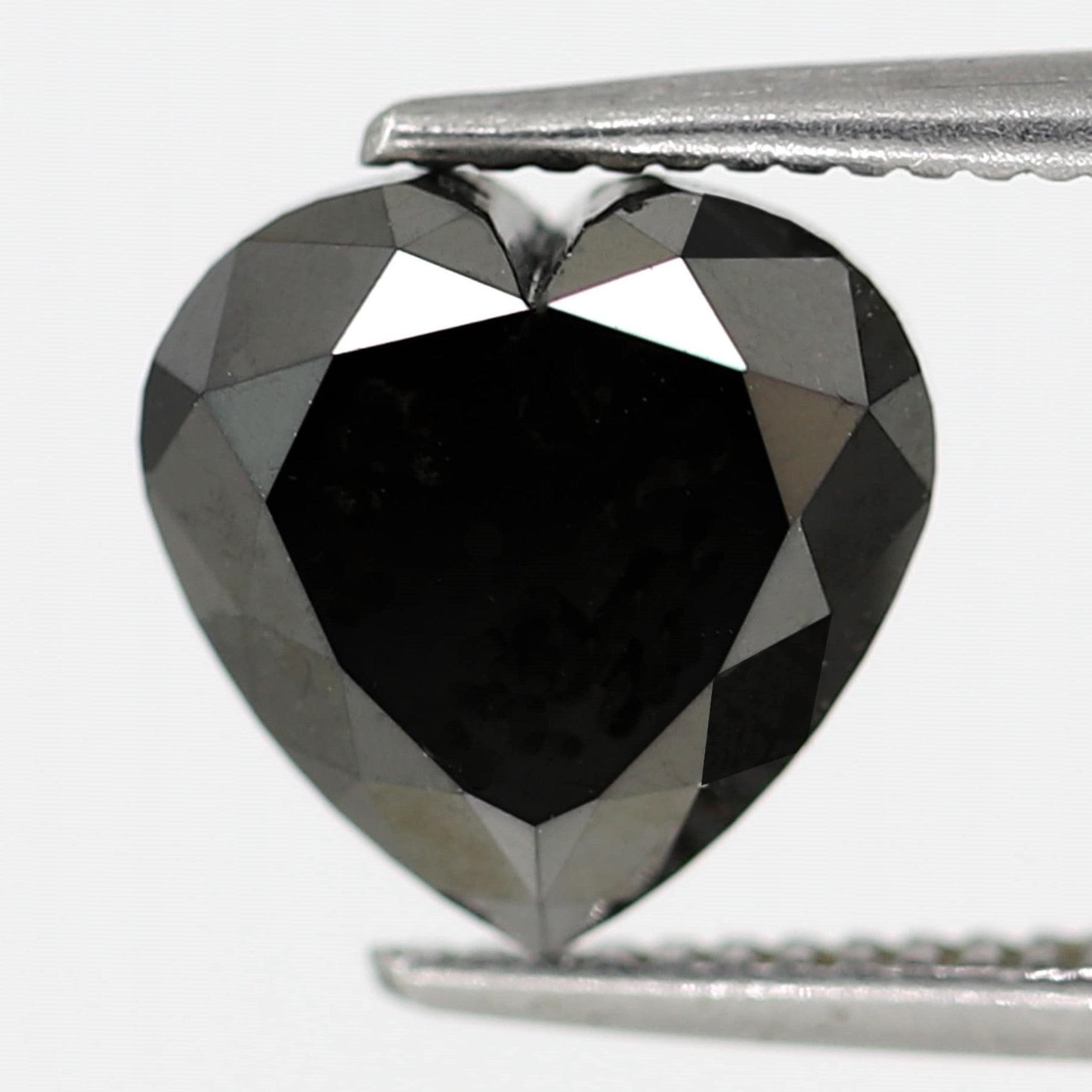 2.64 Carat Heart Shape Rose Cut 8 MM Enhanced Loose Natural Faceted Diamond Ideal For Making Body Piercing Jewelry - Blackdiamond