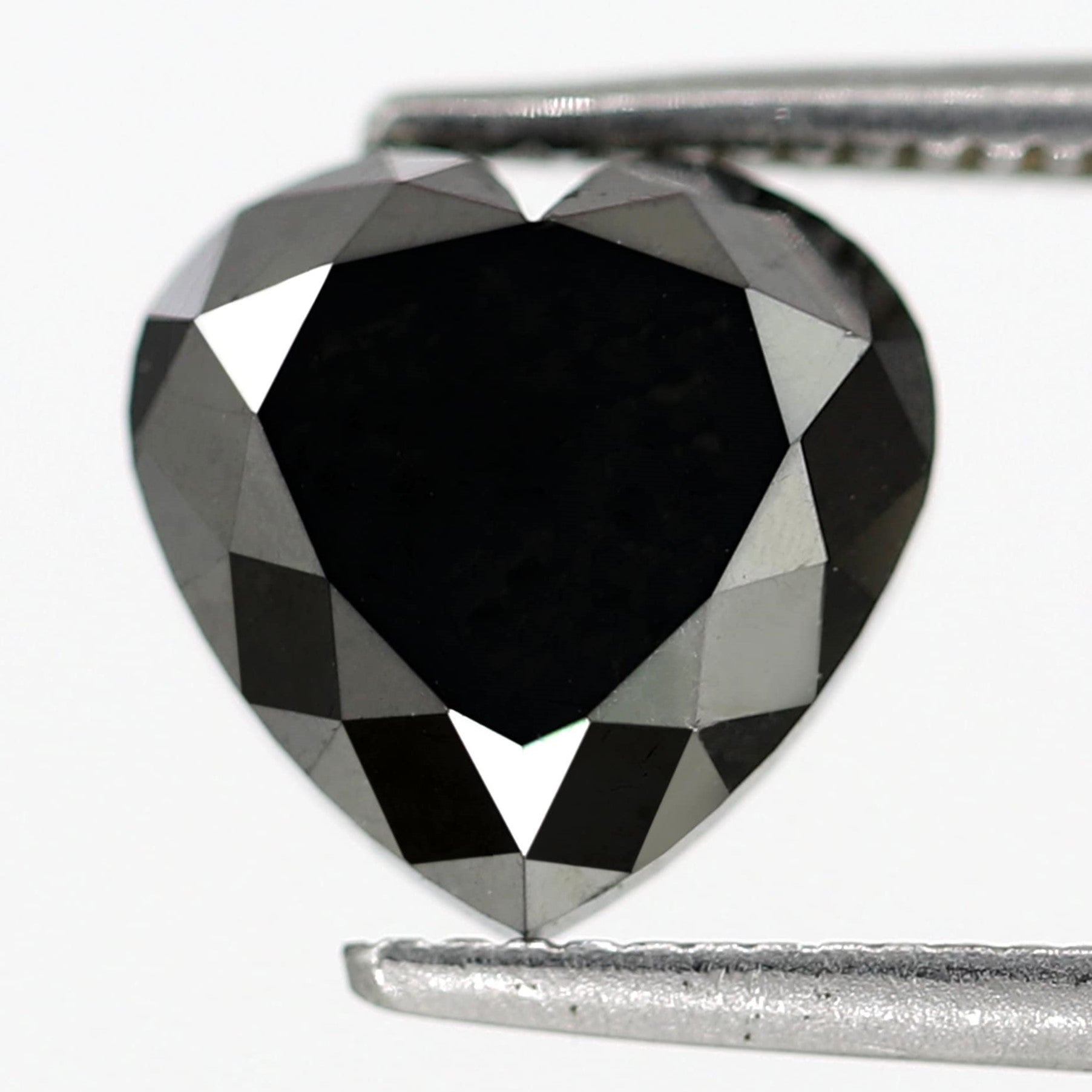 2.64 Carat Heart Shape Rose Cut 8 MM Enhanced Loose Natural Faceted Diamond Ideal For Making Body Piercing Jewelry - Blackdiamond