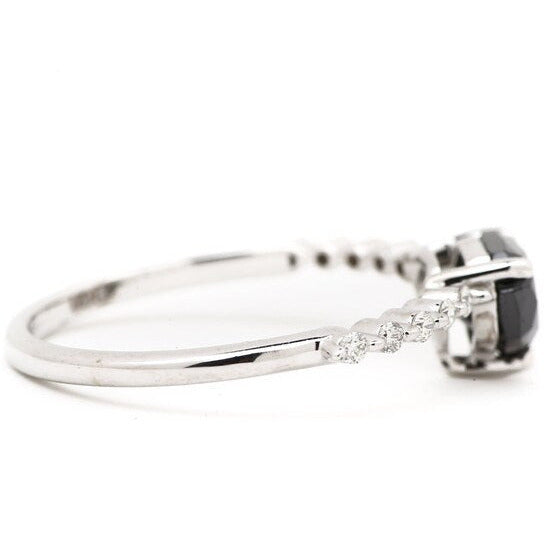 black and white diamond ring