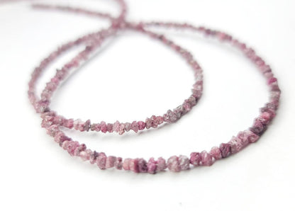 20 Carat Natural Pink Rough Diamond Beads 16" Strand Necklace Uncut Diamond Beads