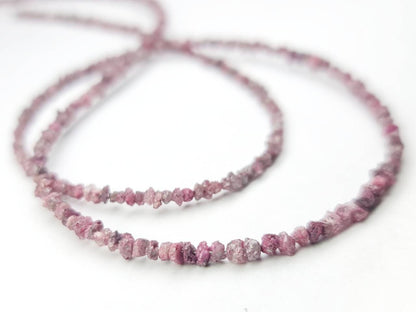 20 Carat Natural Pink Rough Diamond Beads 16" Strand Necklace Uncut Diamond Beads