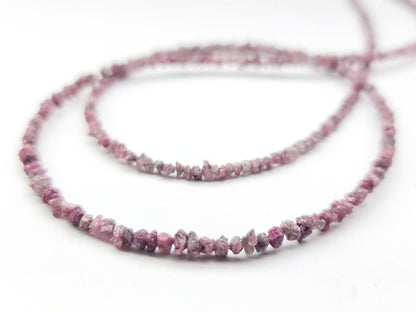 20 Carat Natural Pink Rough Diamond Beads 16" Strand Necklace Uncut Diamond Beads