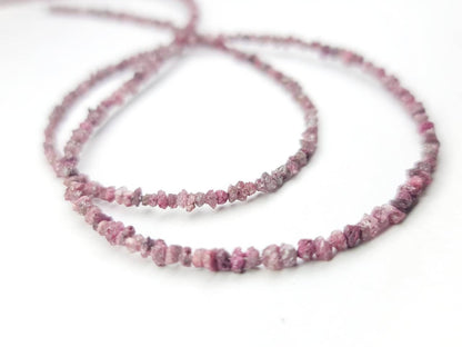 20 Carat Natural Pink Rough Diamond Beads 16" Strand Necklace Uncut Diamond Beads