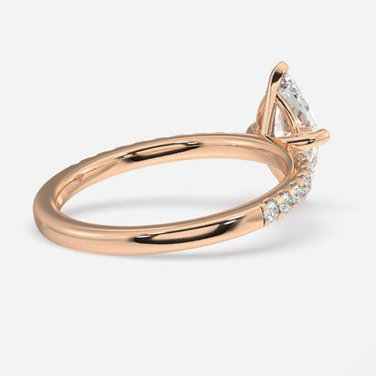 18k Gold 1ct D VVS1 Marquise Engagement Ring Julia