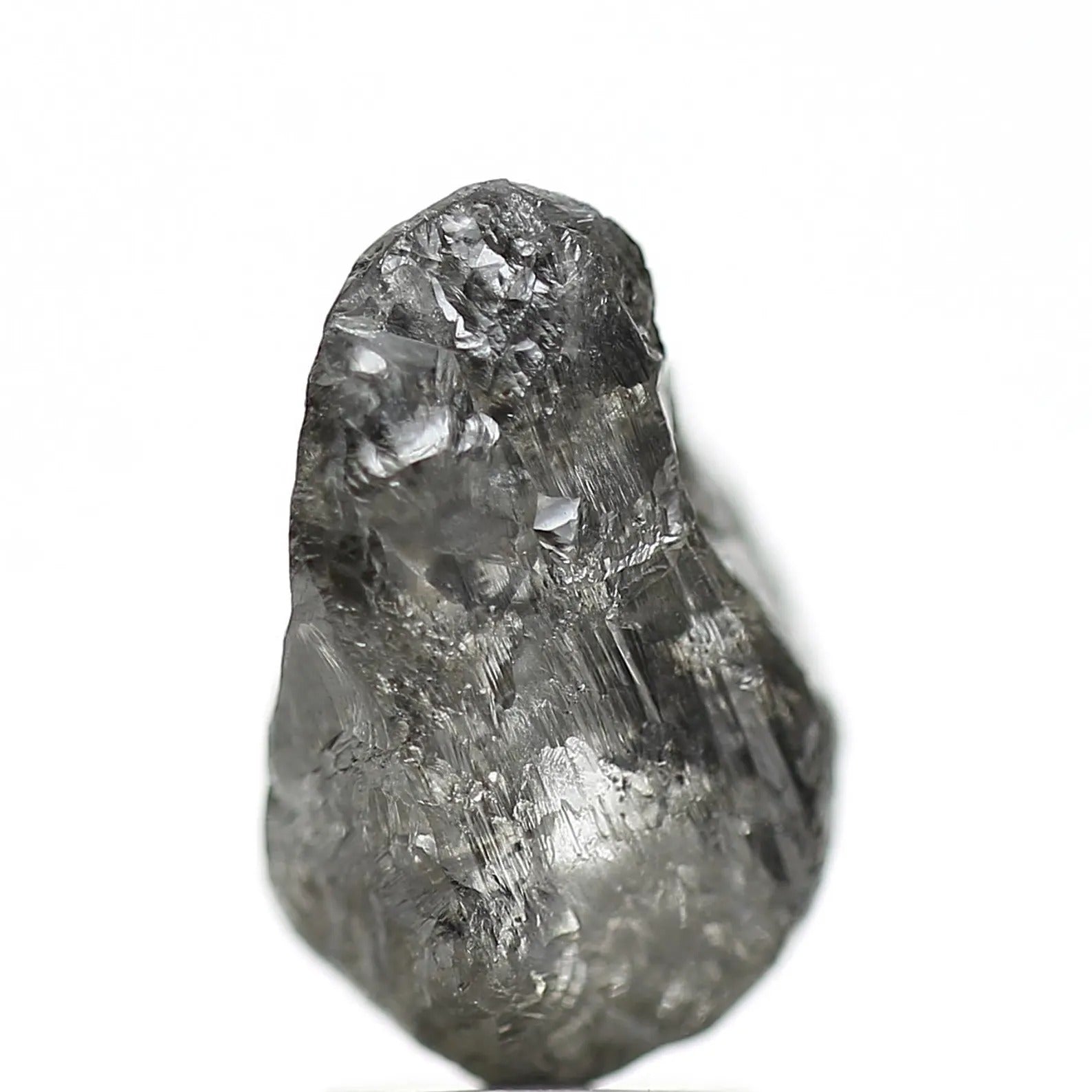 3.94 Carat Crystal Gray Rough Raw Uncut Natural Diamond 11.95 MM