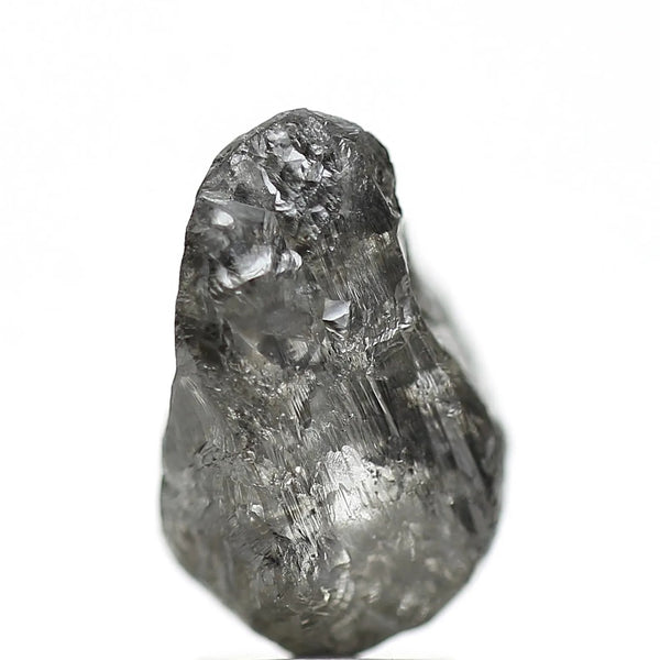 3.94 Carat Crystal Gray Rough Raw Uncut Natural Diamond 11.95 MM