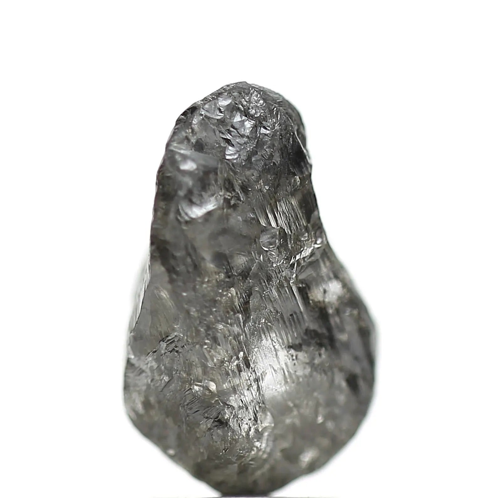 3.94 Carat Crystal Gray Rough Raw Uncut Natural Diamond 11.95 MM