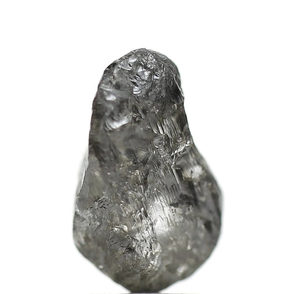 3.94 Carat Crystal Gray Rough Raw Uncut Natural Diamond 11.95 MM