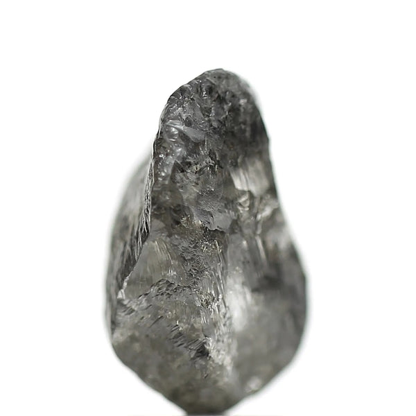 3.94 Carat Crystal Gray Rough Raw Uncut Natural Diamond 11.95 MM