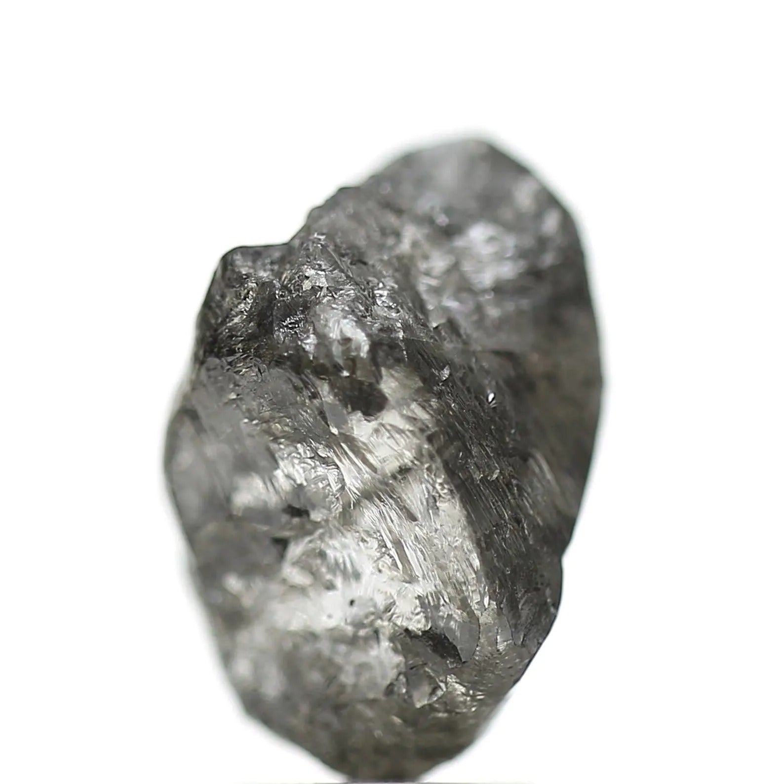 3.94 Carat Crystal Gray Rough Raw Uncut Natural Diamond 11.95 MM