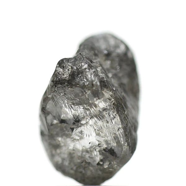 3.94 Carat Crystal Gray Rough Raw Uncut Natural Diamond 11.95 MM