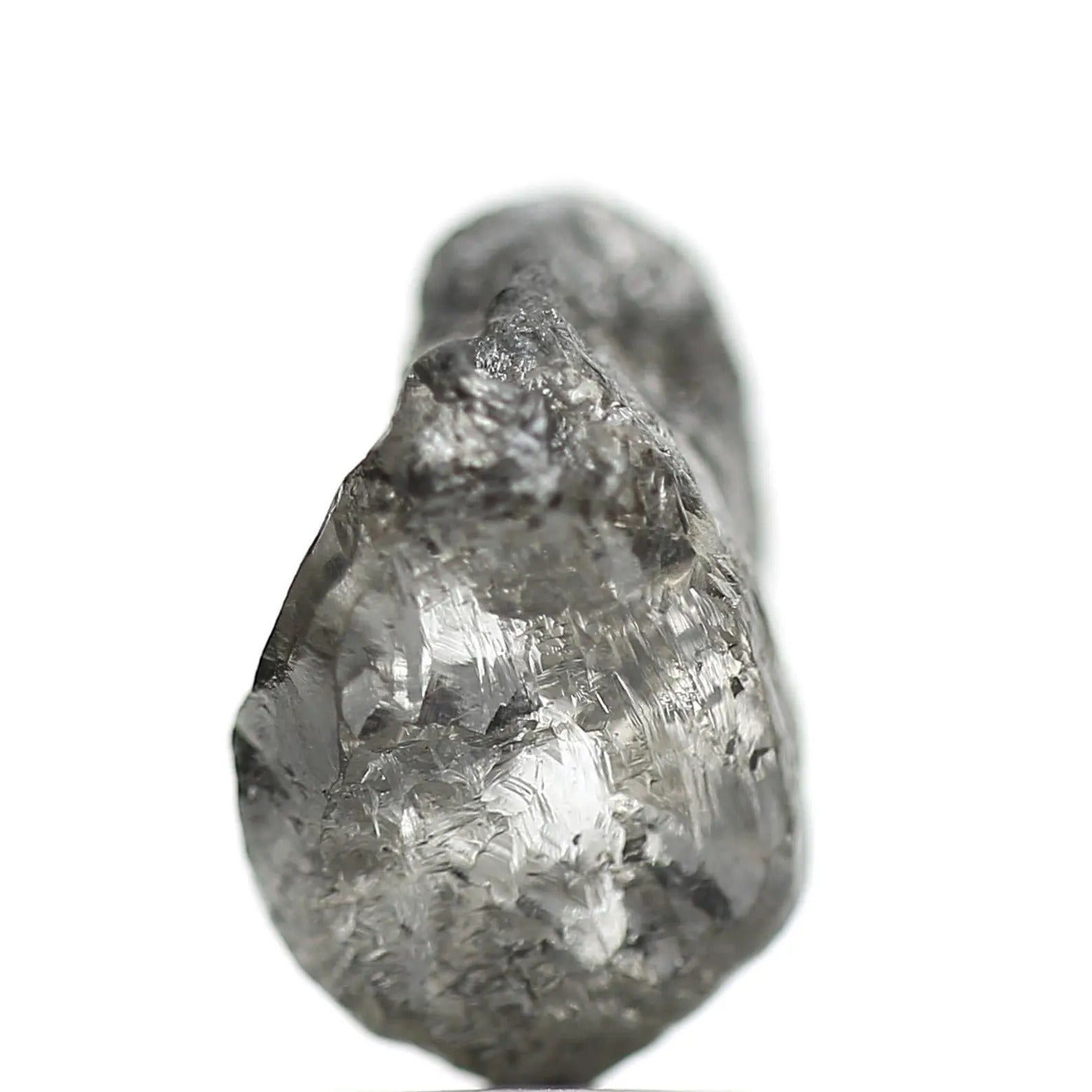 3.94 Carat Crystal Gray Rough Raw Uncut Natural Diamond 11.95 MM