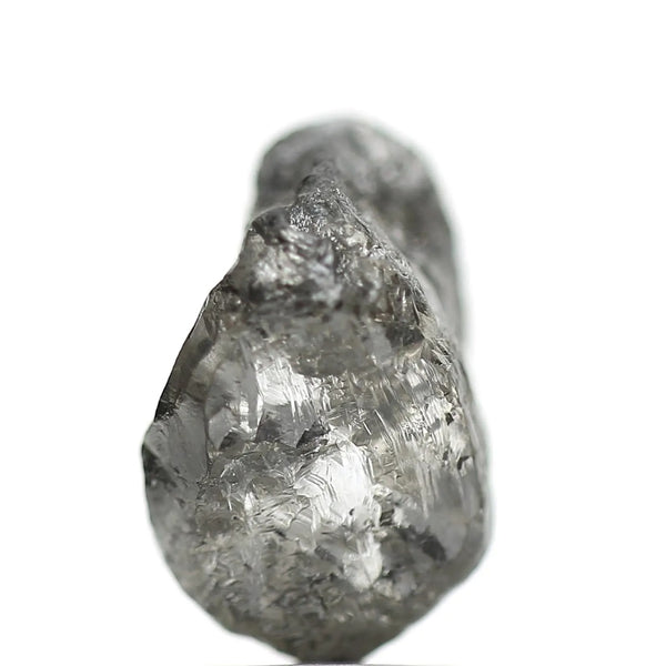 3.94 Carat Crystal Gray Rough Raw Uncut Natural Diamond 11.95 MM