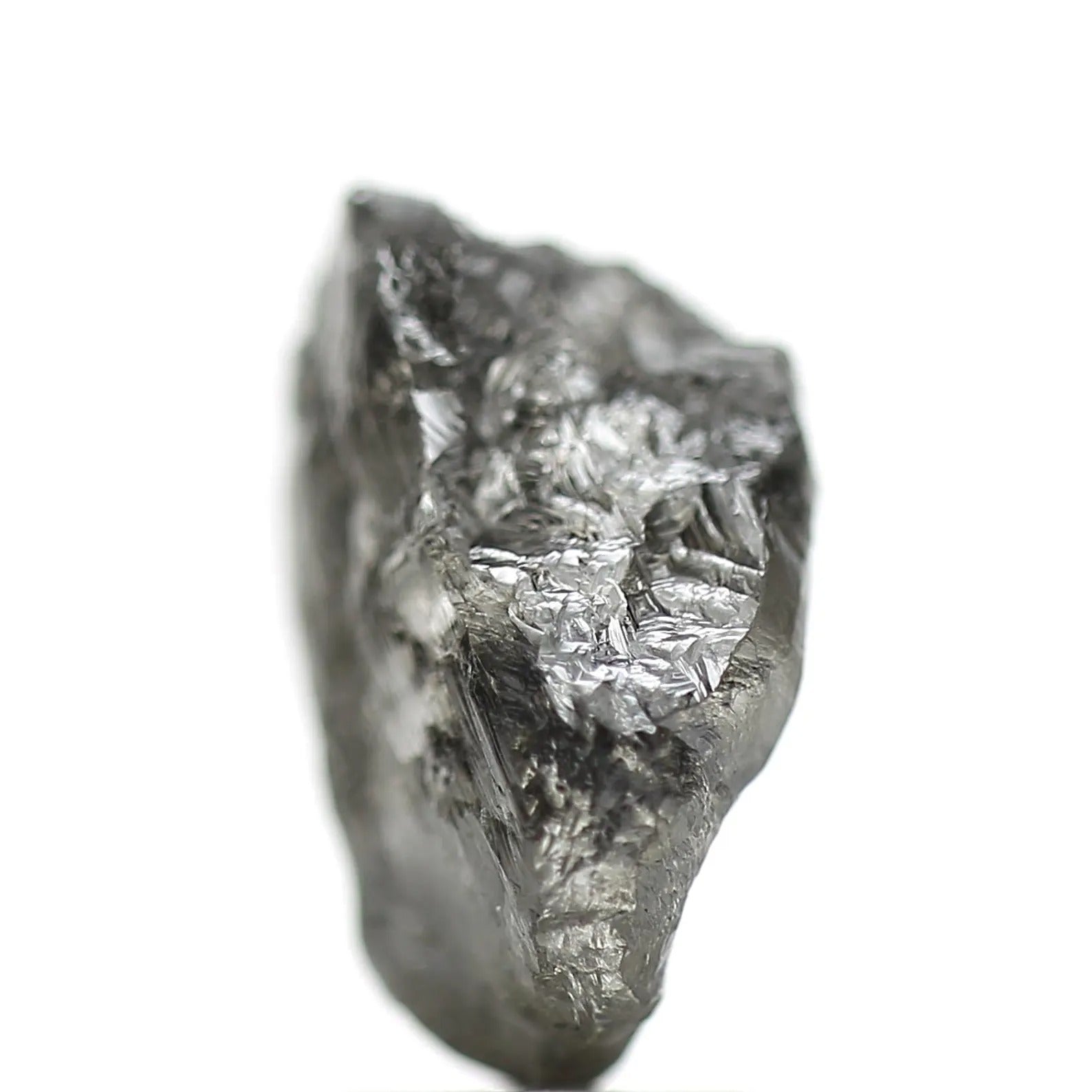 3.94 Carat Crystal Gray Rough Raw Uncut Natural Diamond 11.95 MM