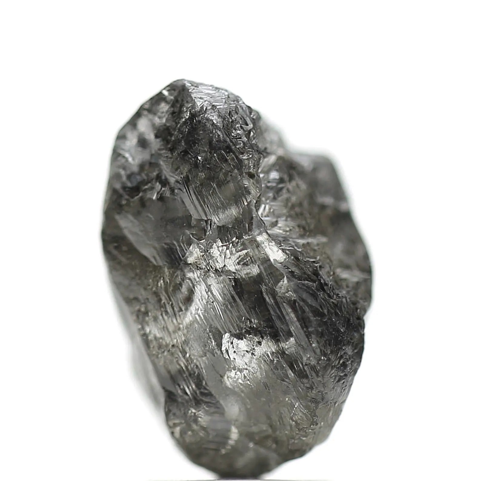 3.94 Carat Crystal Gray Rough Raw Uncut Natural Diamond 11.95 MM