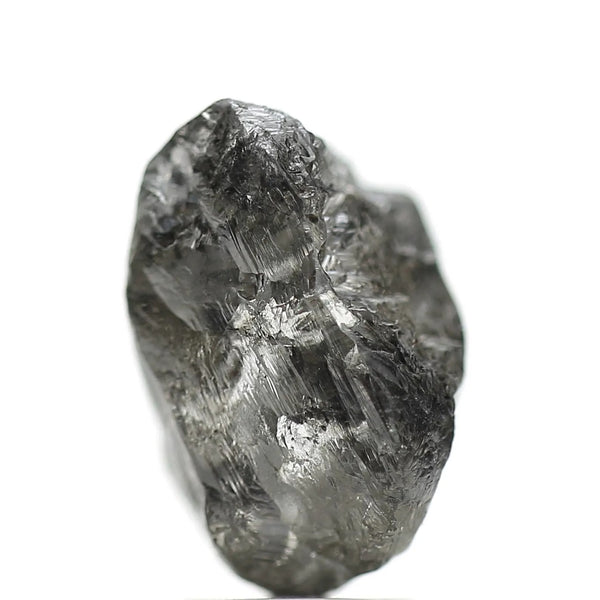 3.94 Carat Crystal Gray Rough Raw Uncut Natural Diamond 11.95 MM