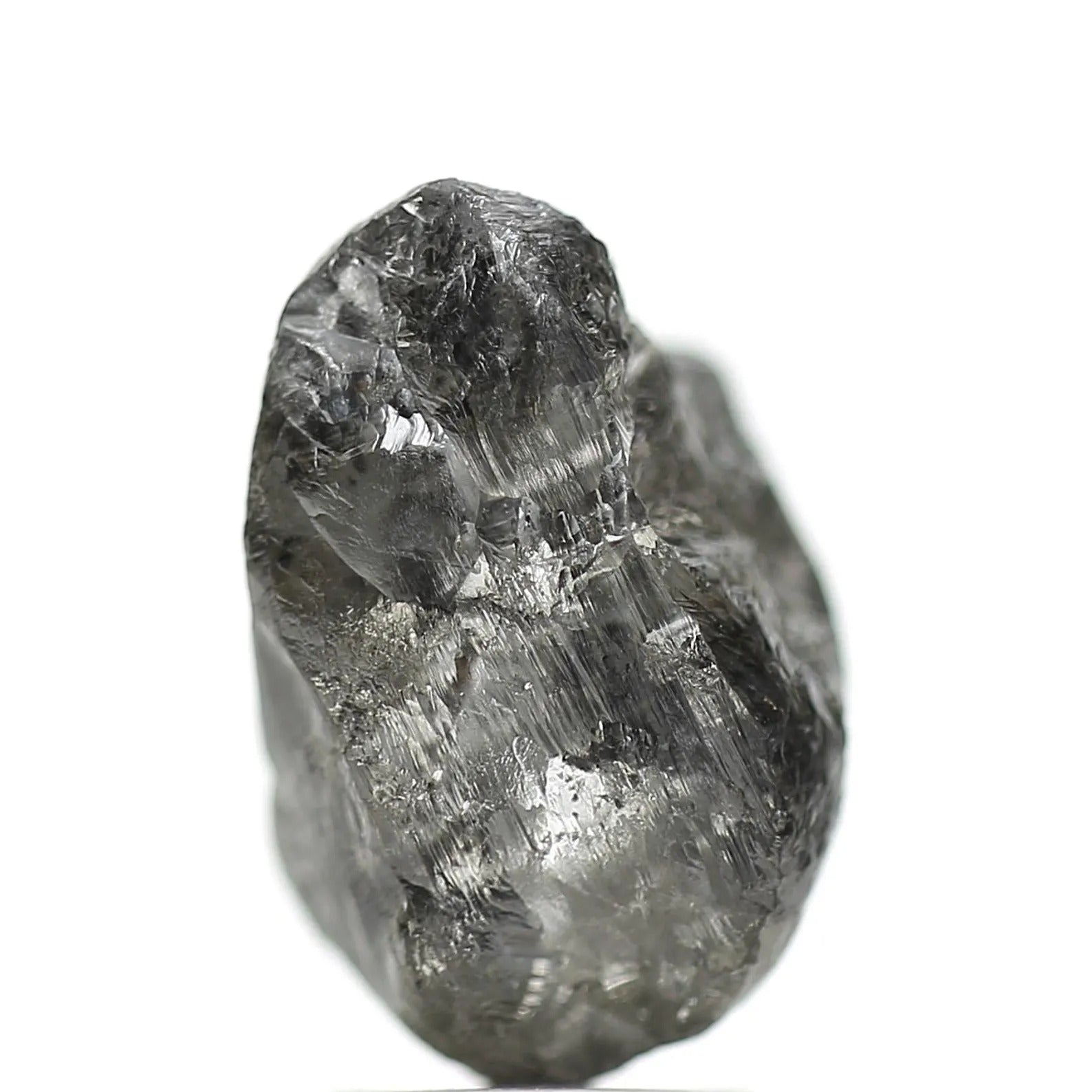 3.94 Carat Crystal Gray Rough Raw Uncut Natural Diamond 11.95 MM