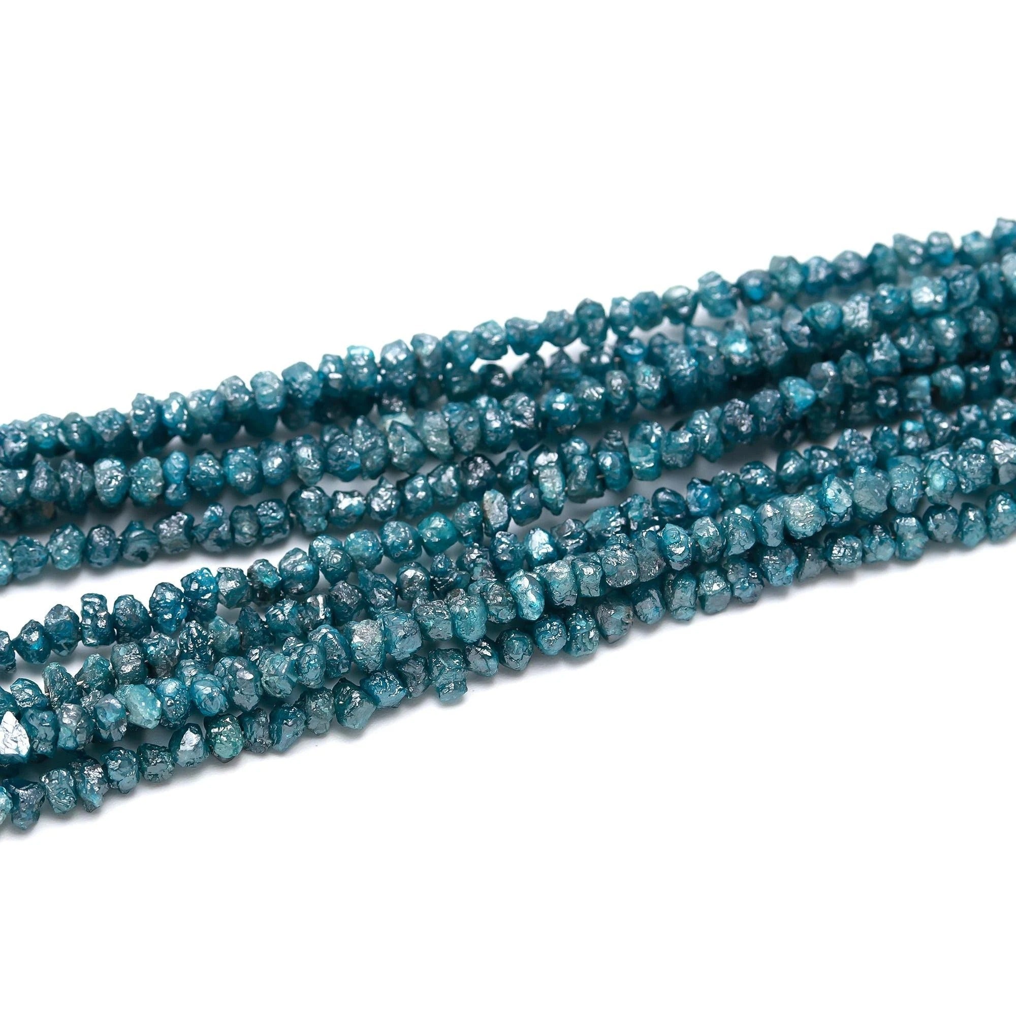 AAA+ Blue Diamond Rough Beads Uncut Raw Gemstone Jewellery 2.5-4 mm
