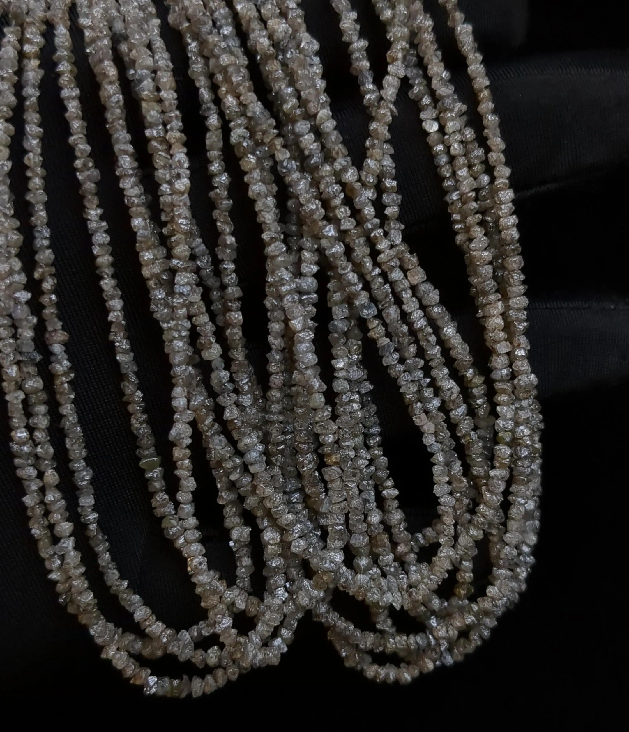 AAA+ Quality Raw Brown Diamond Beads Uncut Rough 2-3mm