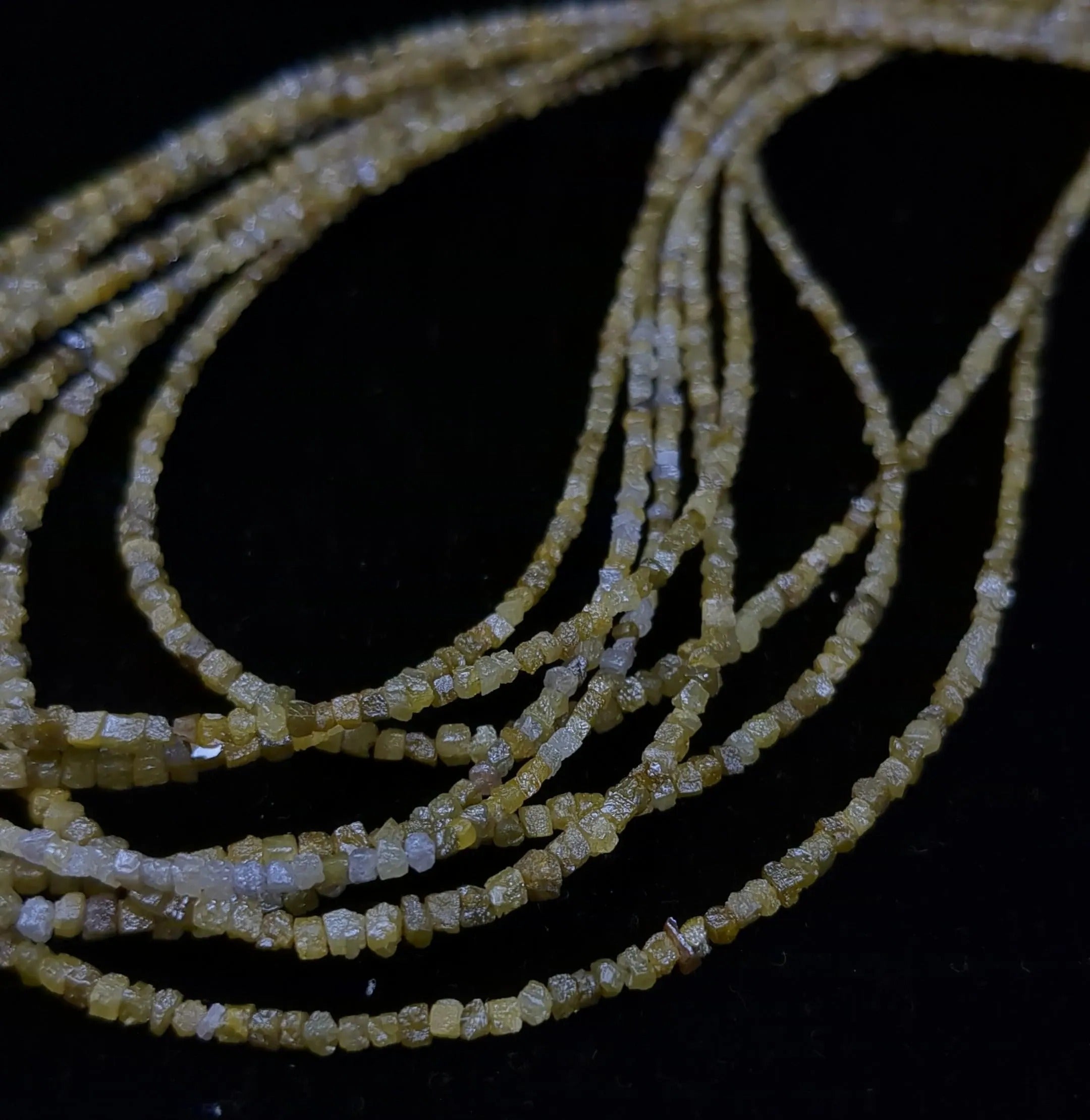 16-inch Multi-Colour Uncut Diamond Cube Beads Jewellery Making