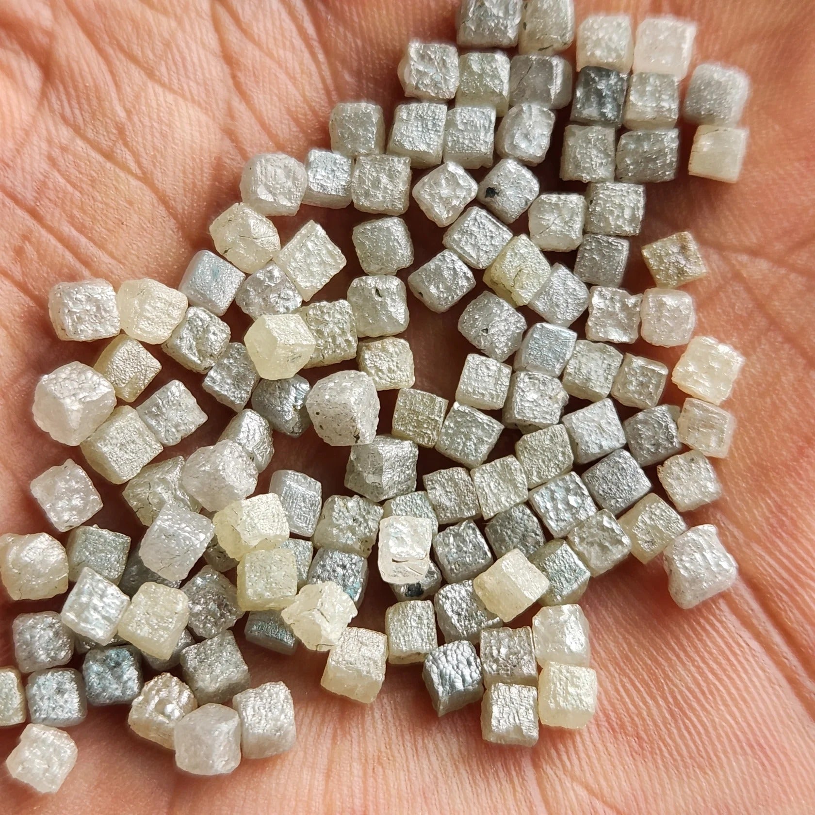 1 Ct Natural Gray Cube Rough Diamond 2 – 3 MM