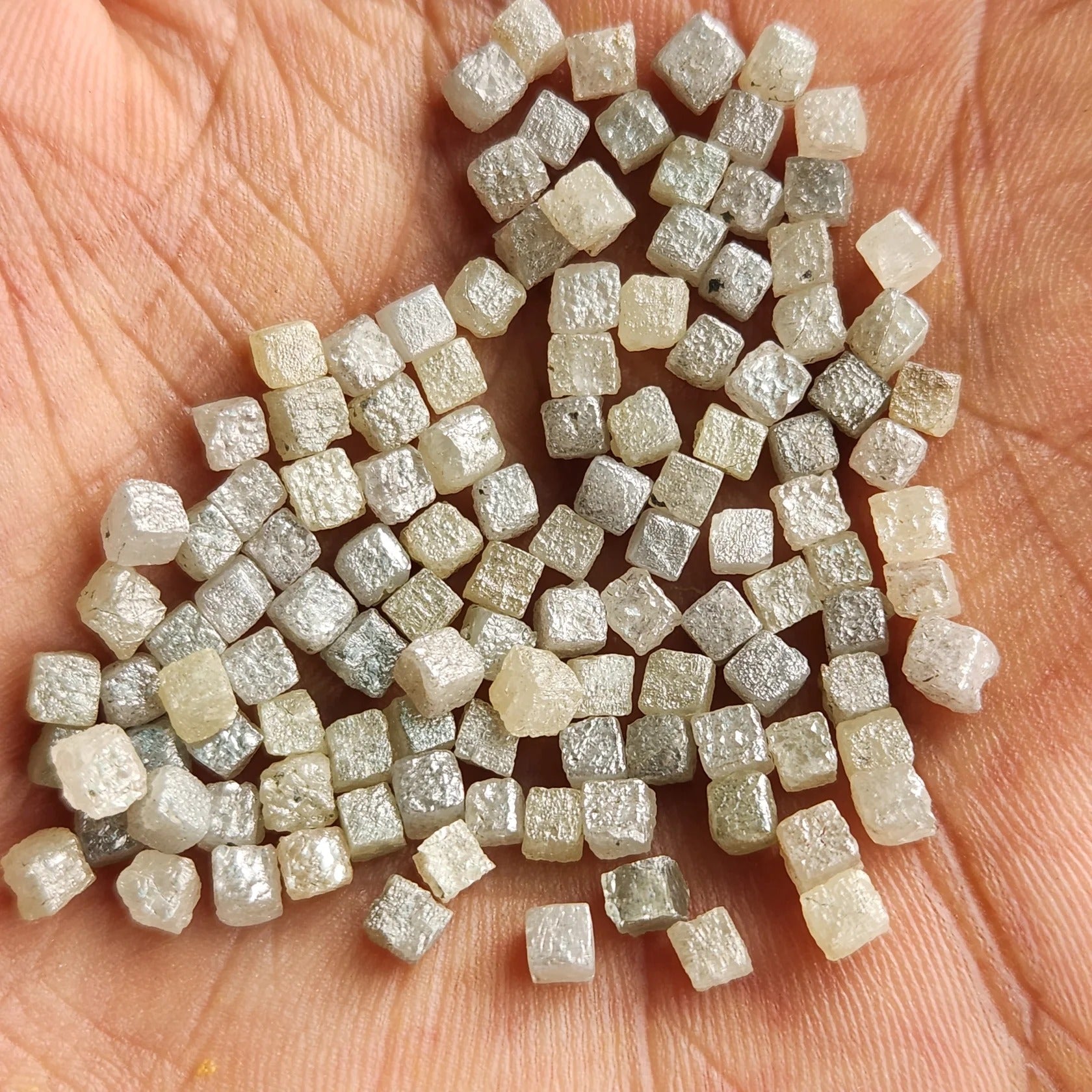 1 Ct Natural Gray Cube Rough Diamond 2 – 3 MM