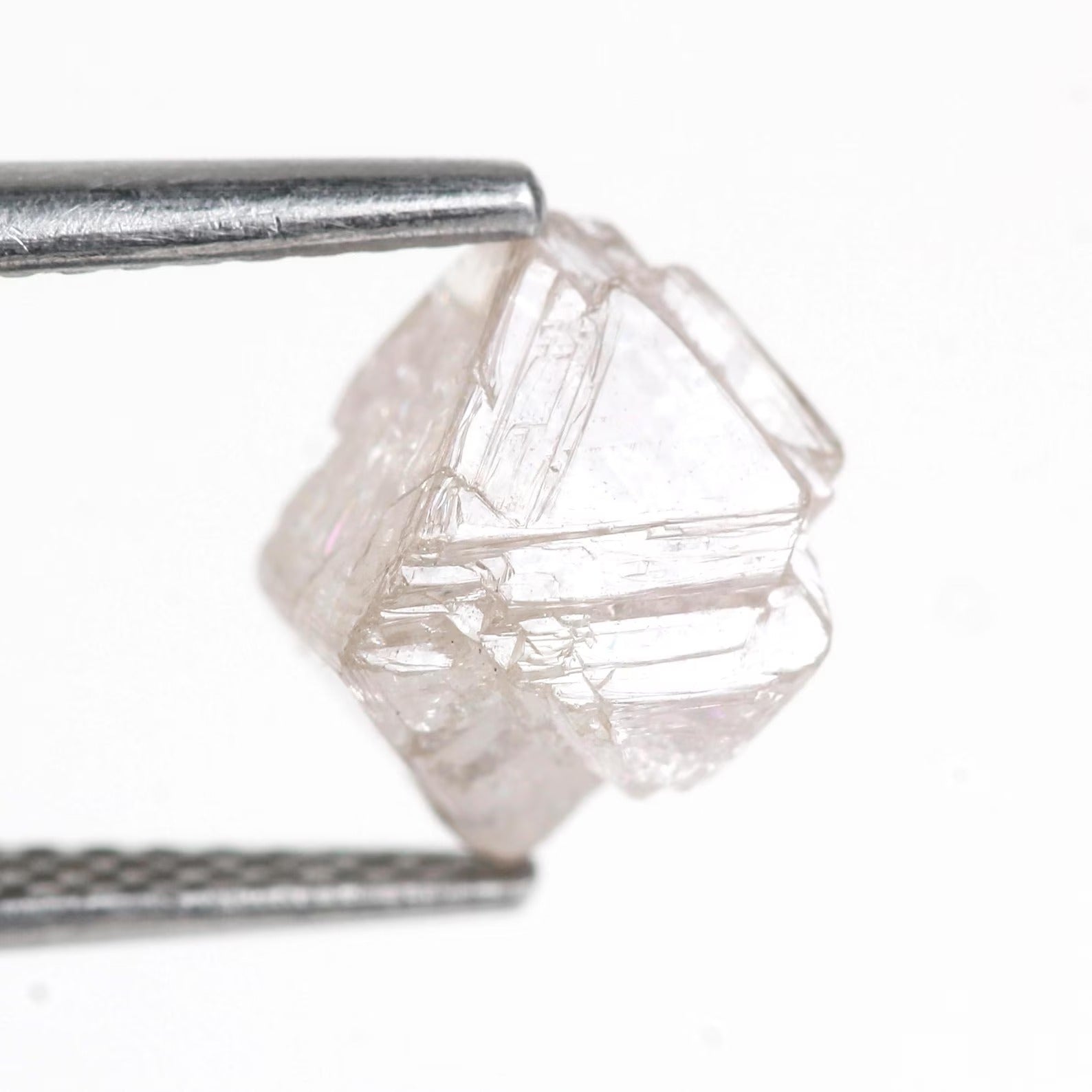 3.34 Carat Very Light Purple Pink Rough Uncut Diamond 7.5 MM
