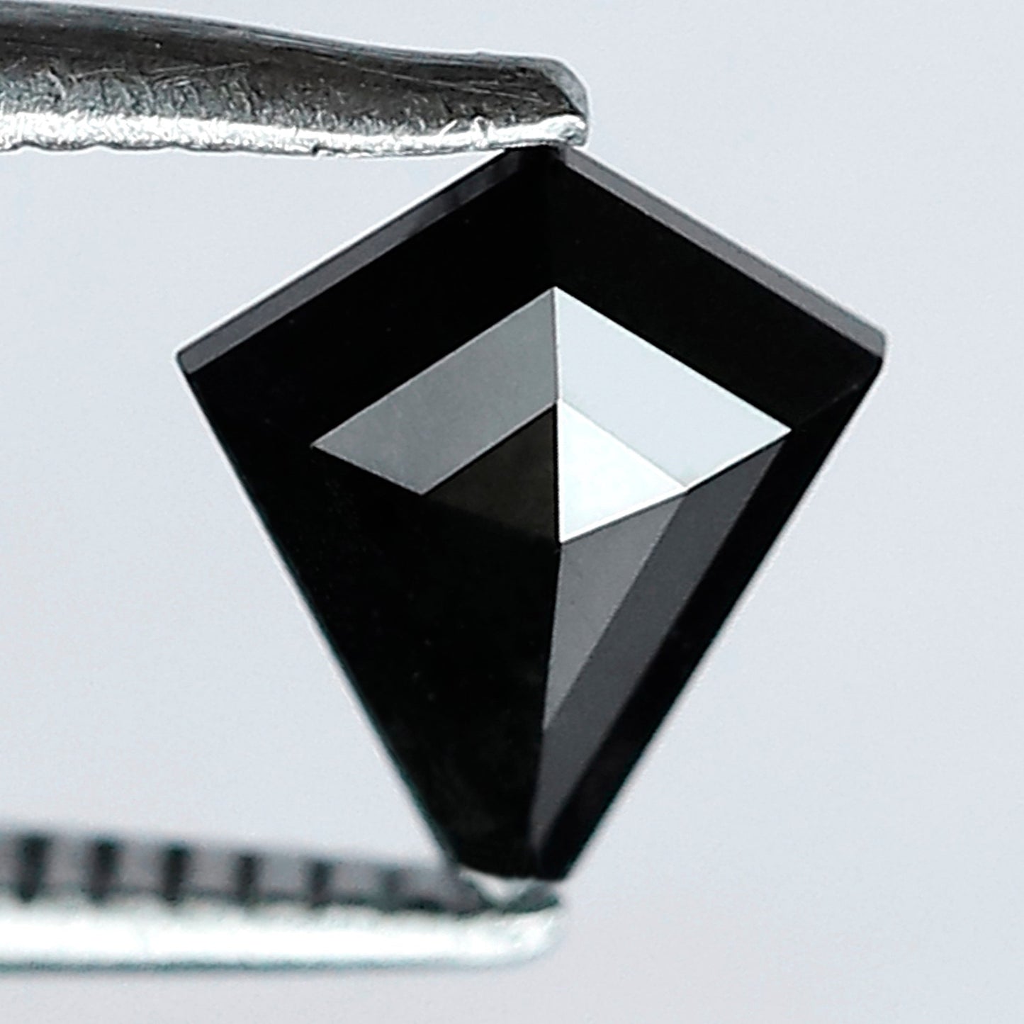 0.73 Carat 7 MM Kite Shape Black Color Diamond AAA Quality Loose Natural Diamond For Ring - Blackdiamond