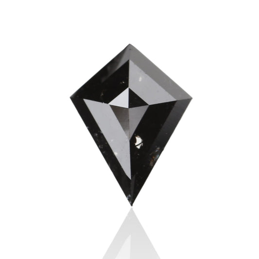 0.76 Carat 8.17 X 6.14 X 2.32 MM Kite Cut Fancy Black Salt and Pepper Diamond