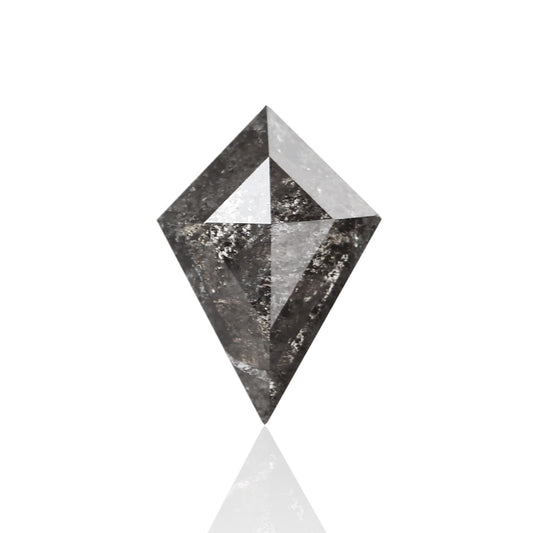 0.56 Carat 8.09 X 5.69 X 2.27 MM Kite Cut Fancy Gray Salt and Pepper Diamond For Engagement Ring