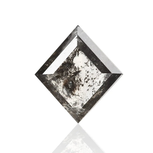 1.27 Carat 9.05 X 8.13 X 2.71 MM Lozenge Cut Fancy Gray Salt and Pepper Diamond For Engagement Ring