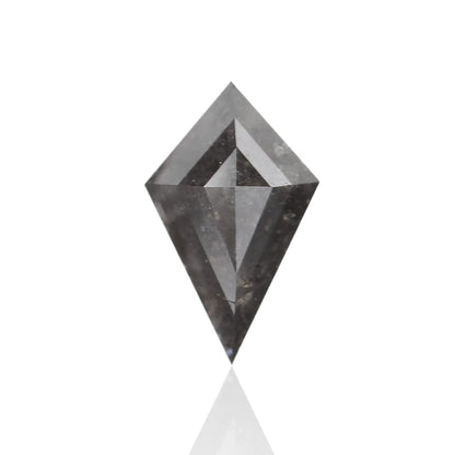 1.11 Carat 9.26 X 5.77 X 3.93 MM Fancy Gray Salt and Pepper Kite Cut Loose Diamond - Blackdiamond