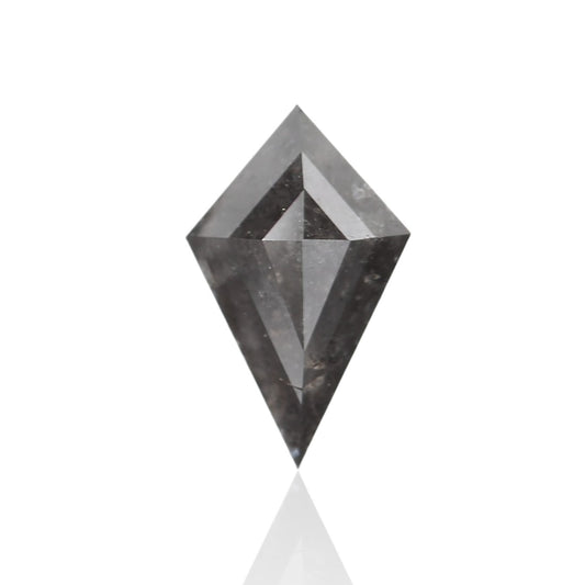 1.11 Carat 9.26 X 5.77 X 3.93 MM Fancy Gray Salt and Pepper Kite Cut Loose Diamond