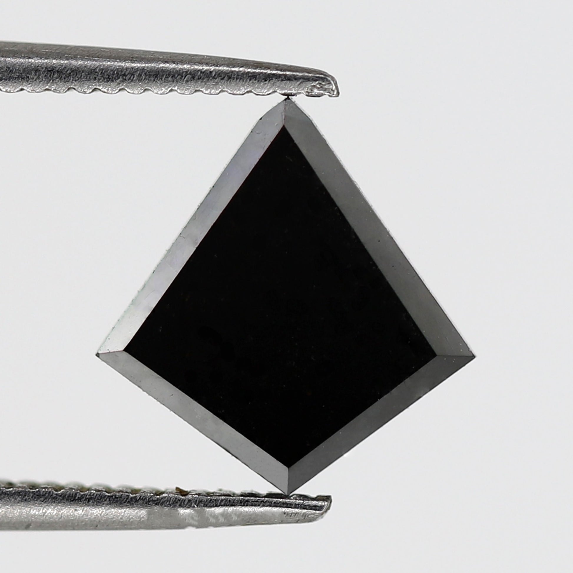 1.69 Carat Antique Kite Shape Natural Black Loose Ethically Sourced Diamond Ideal For Pave Ring Design - Blackdiamond